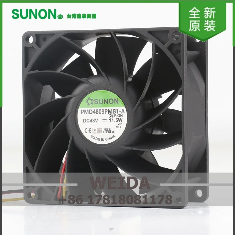 

SUNON PMD4809PMB1-A 5V 12V 24V DC48V 11.5W 9038 9CM Variable Frequency Device Cooling Fan