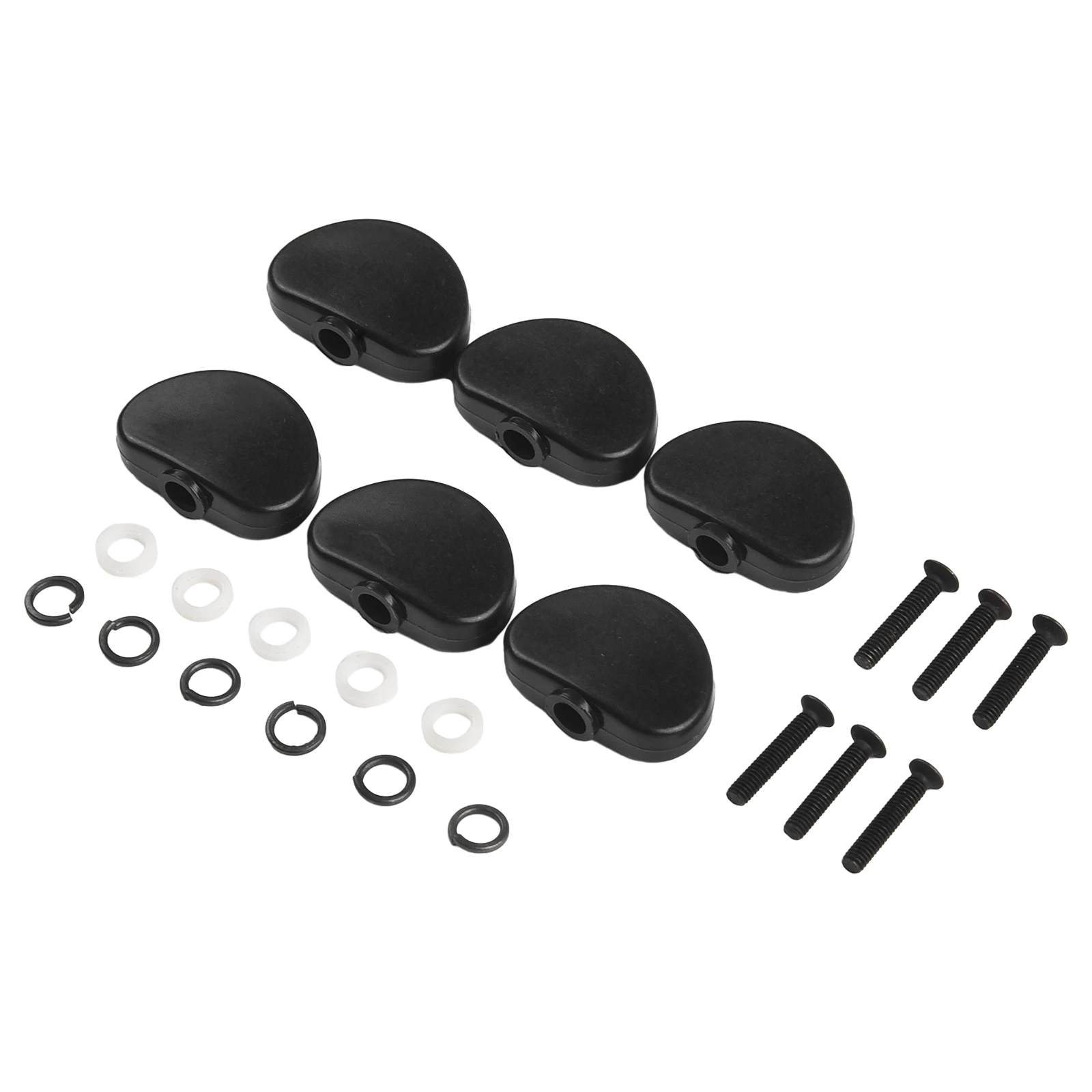 6pcs Tuning Peg Machine Heads Knobs for Folk and Electric Guitar Parts with Screws Designed for Reliable Guitar String Tuning
