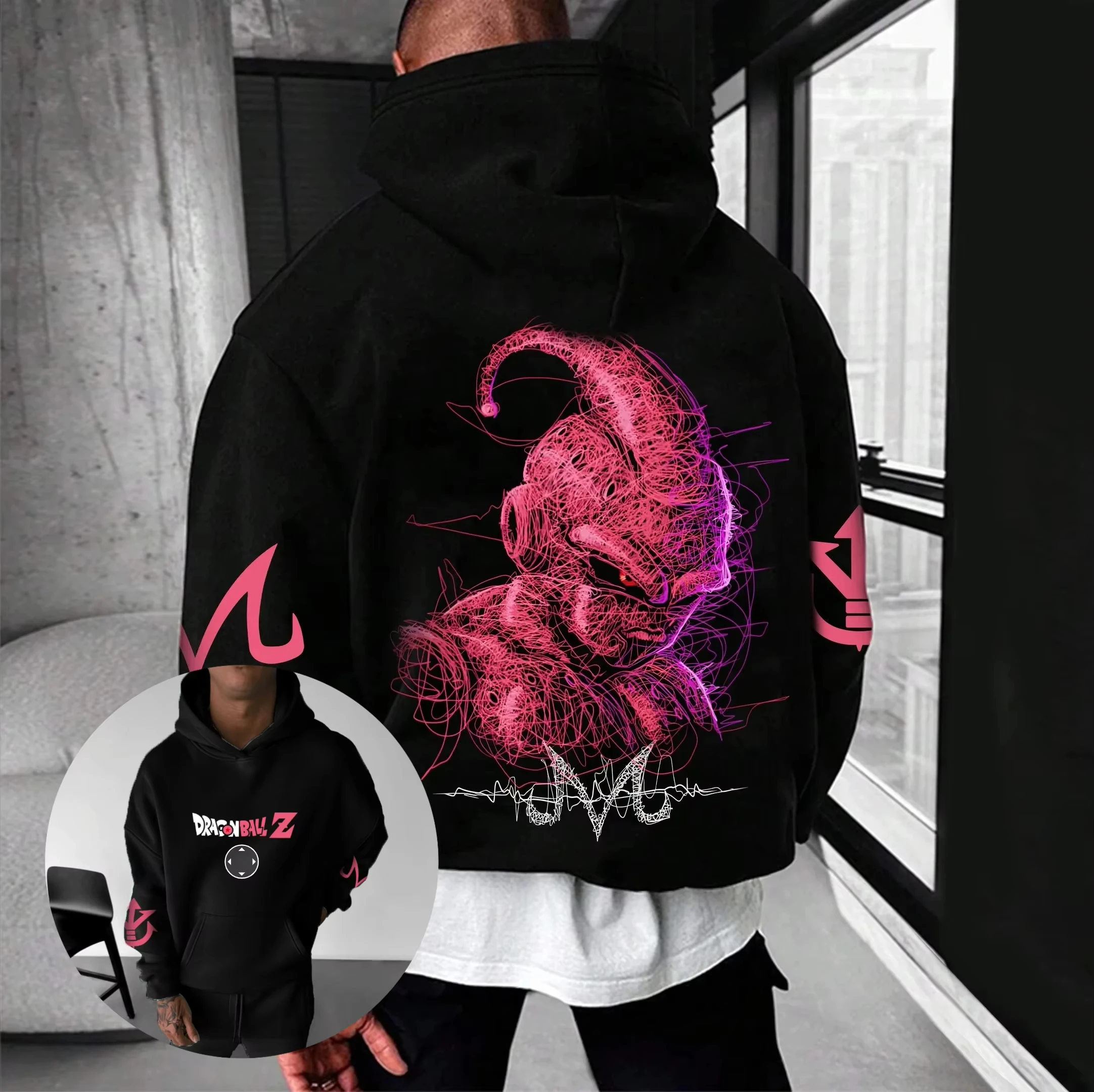 

Толстовка с рисунком Dragon Ball Demon Obu, мужские и женские джемперы, спортивная уличная одежда, повседневная одежда большого размера с анимационным принтом, одежда 2k