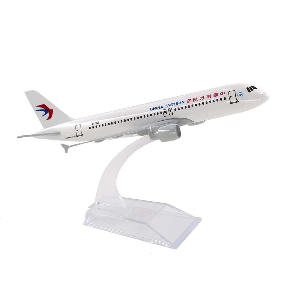 1/400 Scale Alloy Aircraft Airbus A320 China Eastern Airlines 16cm Airplane Model Toys Decoration Children Gift Collection