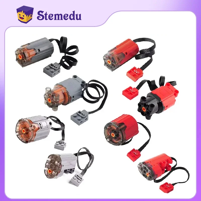 Motor de Control remoto para coche y camión, Servo de bloques de construcción, 7,4 V, M/XL/L, Motor de dirección, maquinaria de tecnología MOC, bricolaje, encendido