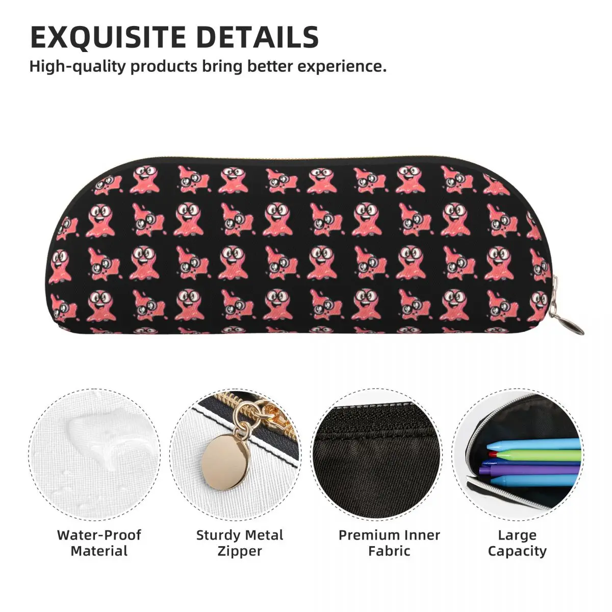 Astuccio per matite Super Slick Slime Sam Astuccio per matite Forniture di cancelleria Astuccio per penne grande Astuccio per matite per la scuola della ragazza del ragazzo