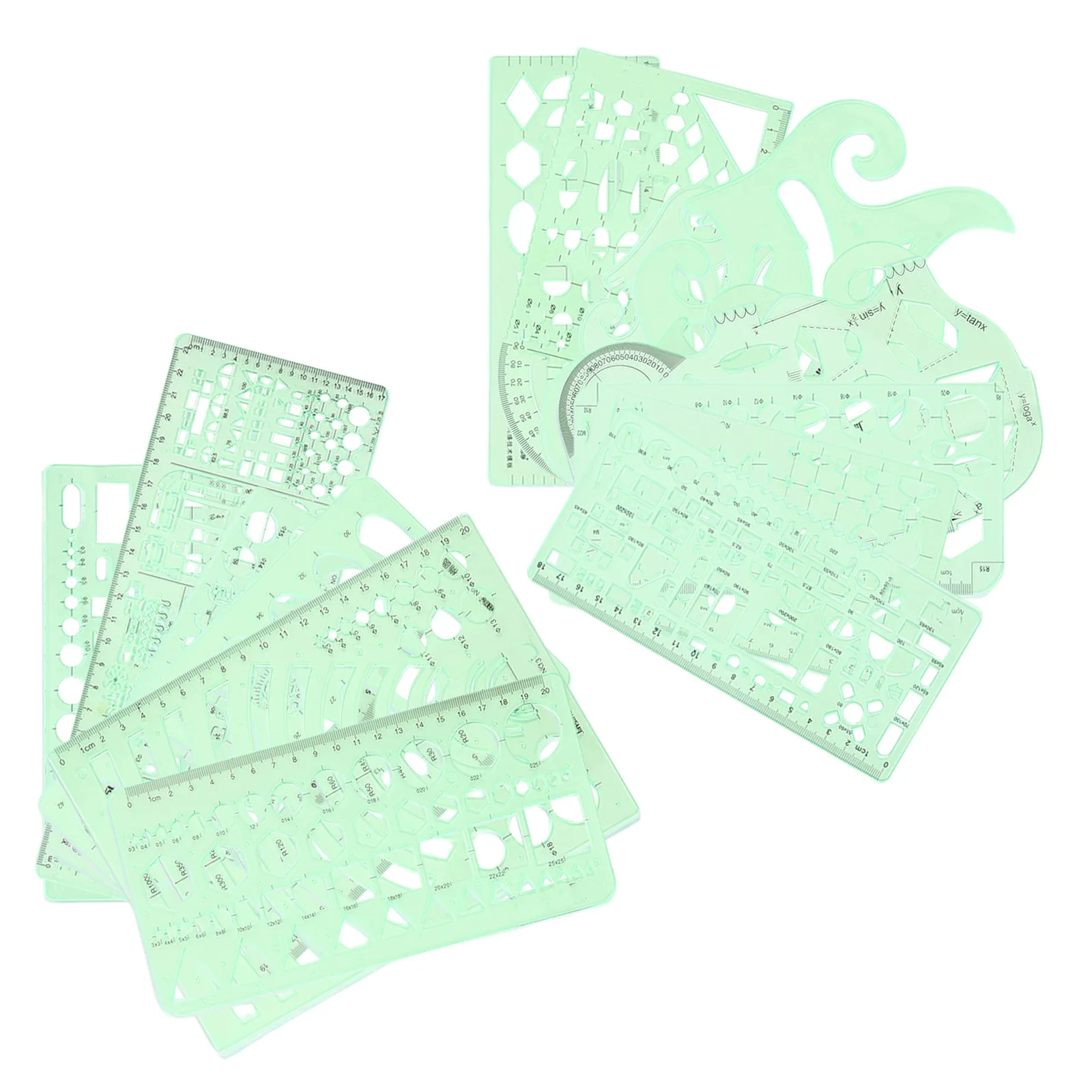 15pcs-drawing-templates-design-rulers-geometric-architecture-measuring-drafting-tools-for-school-office-engineering