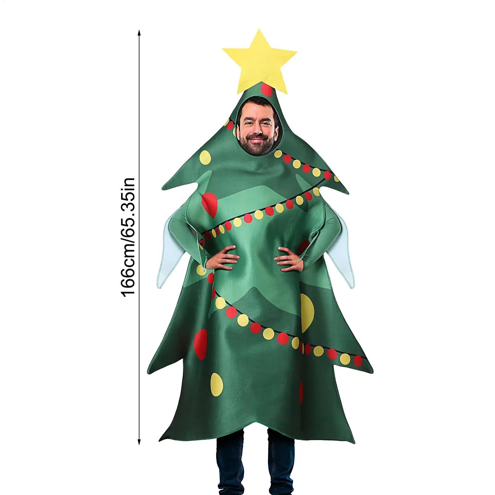 زي شجرة الكبار فرحان تنفس شجرة عيد الميلاد تأثيري الملابس للبالغين لمرحلة عيد ميلاد جمع الممثلين صديقها