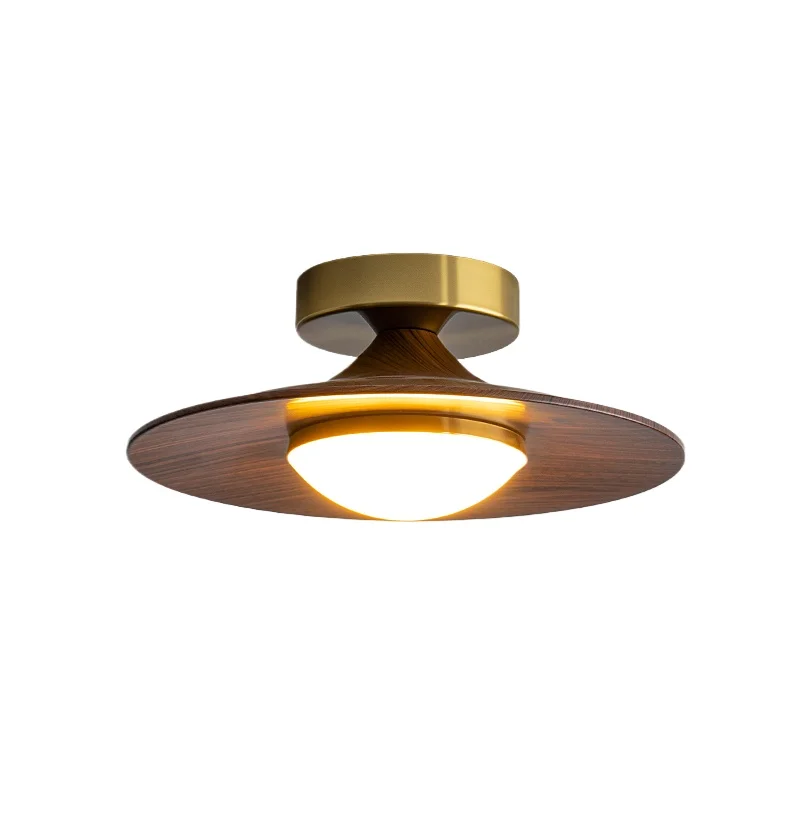 

Светильник для прохода, потолочный светильник для крыльца цвета ореха, новый китайский светильник для балкона, лампа для защиты глаз