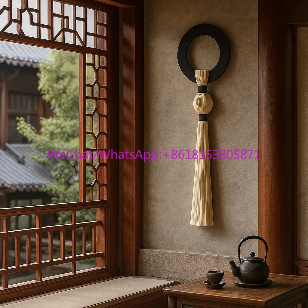 New Chinese classical handmade high-end retro decorative pendant wall hanging zen