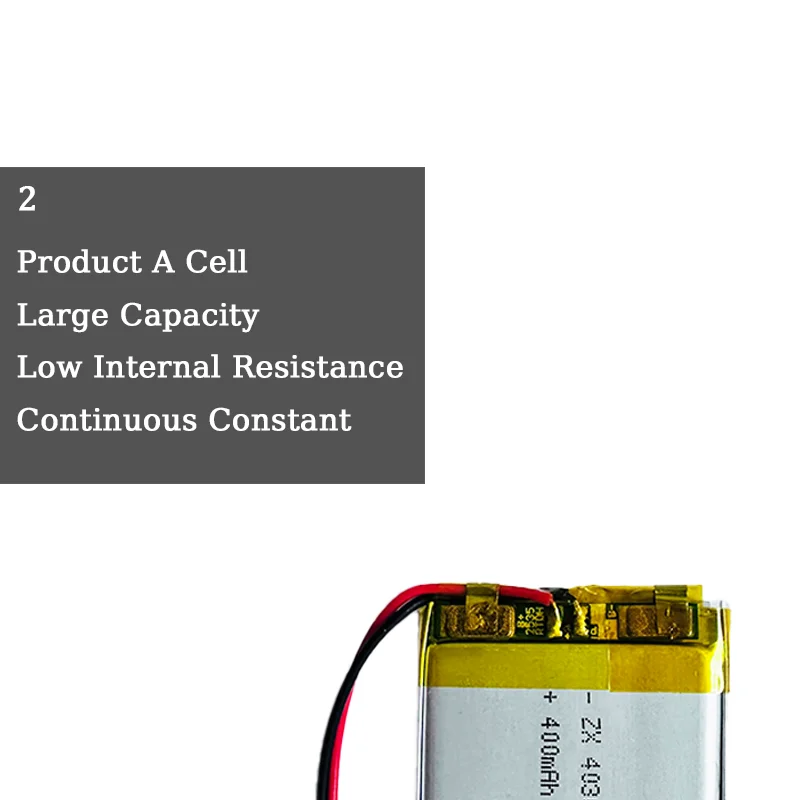 403035 043035 400mAh 3.7V Lipo batteria ricaricabile ai polimeri di litio per GPS MP3 MP4 Walkie-talkie auricolare Bluetooth Smart Watch