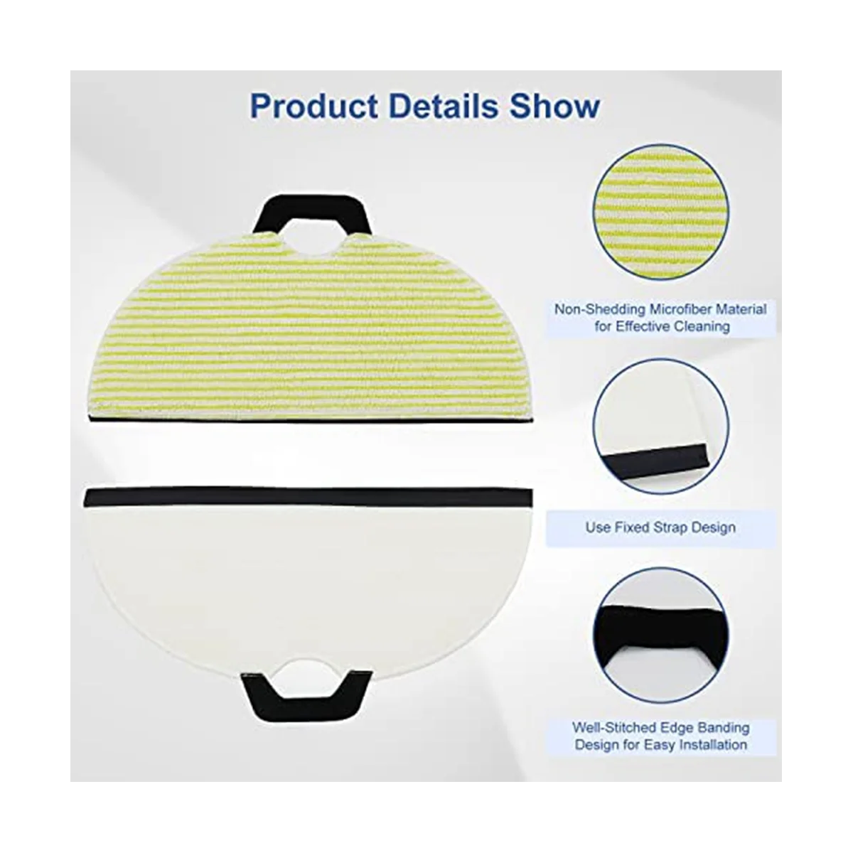 เปลี่ยนPadสําหรับRV2001WD RV2002WD AV2001WD RV2000WDหุ่นยนต์เครื่องดูดฝุ่นสูญญากาศMopเปลี่ยนPad