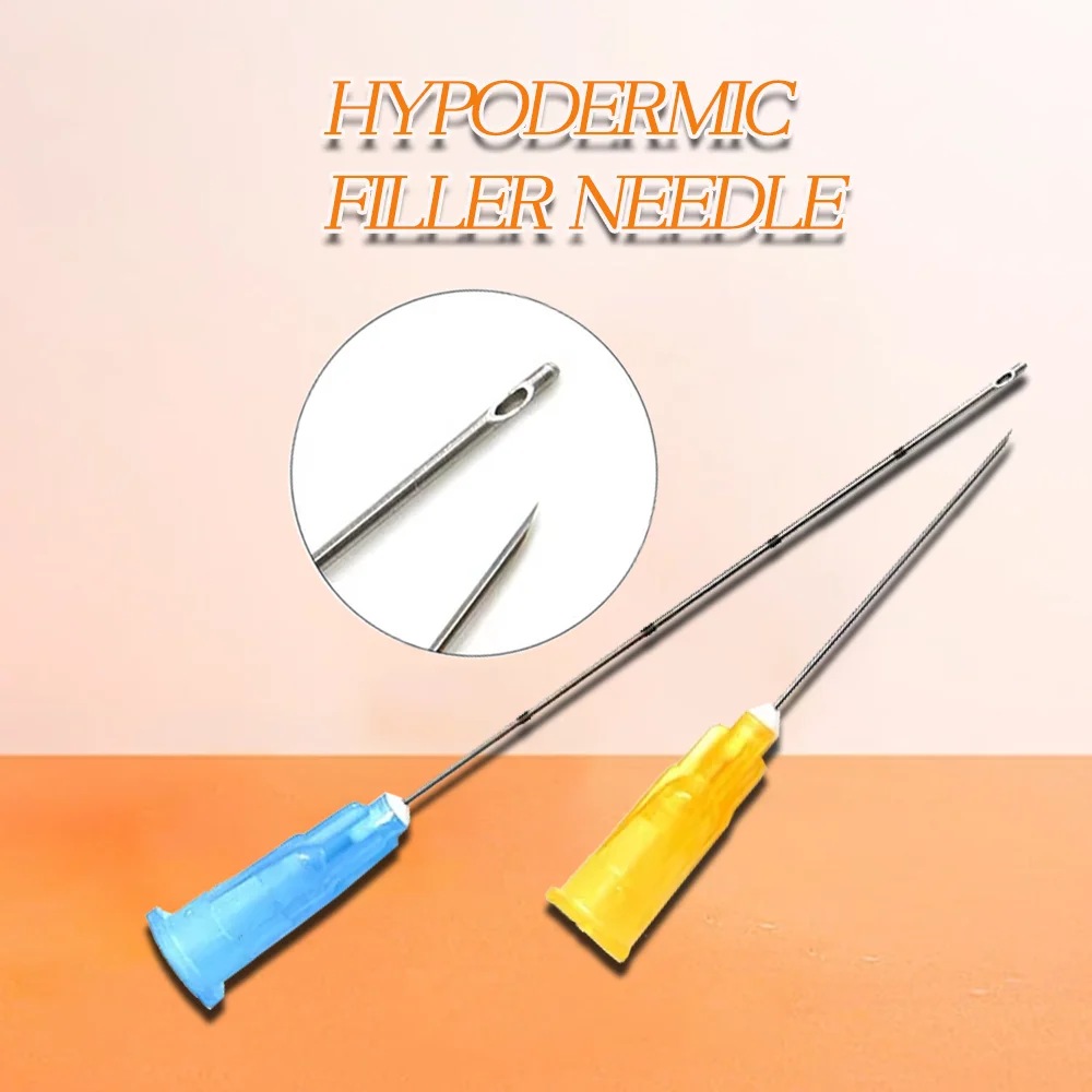 50pcs one box Sterile Micro Blunt Cannula 18G 100MM 22G 50MM 21G 70MM 25G 70MM Blunt Tip Needle Cannula For Beauty Filler