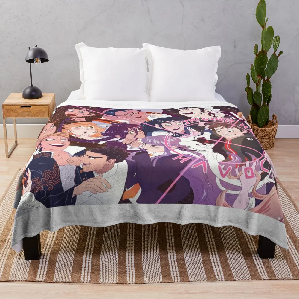 

Dangan Ronpa Trigger Happy Havoc Throw Blanket Moving Blanket