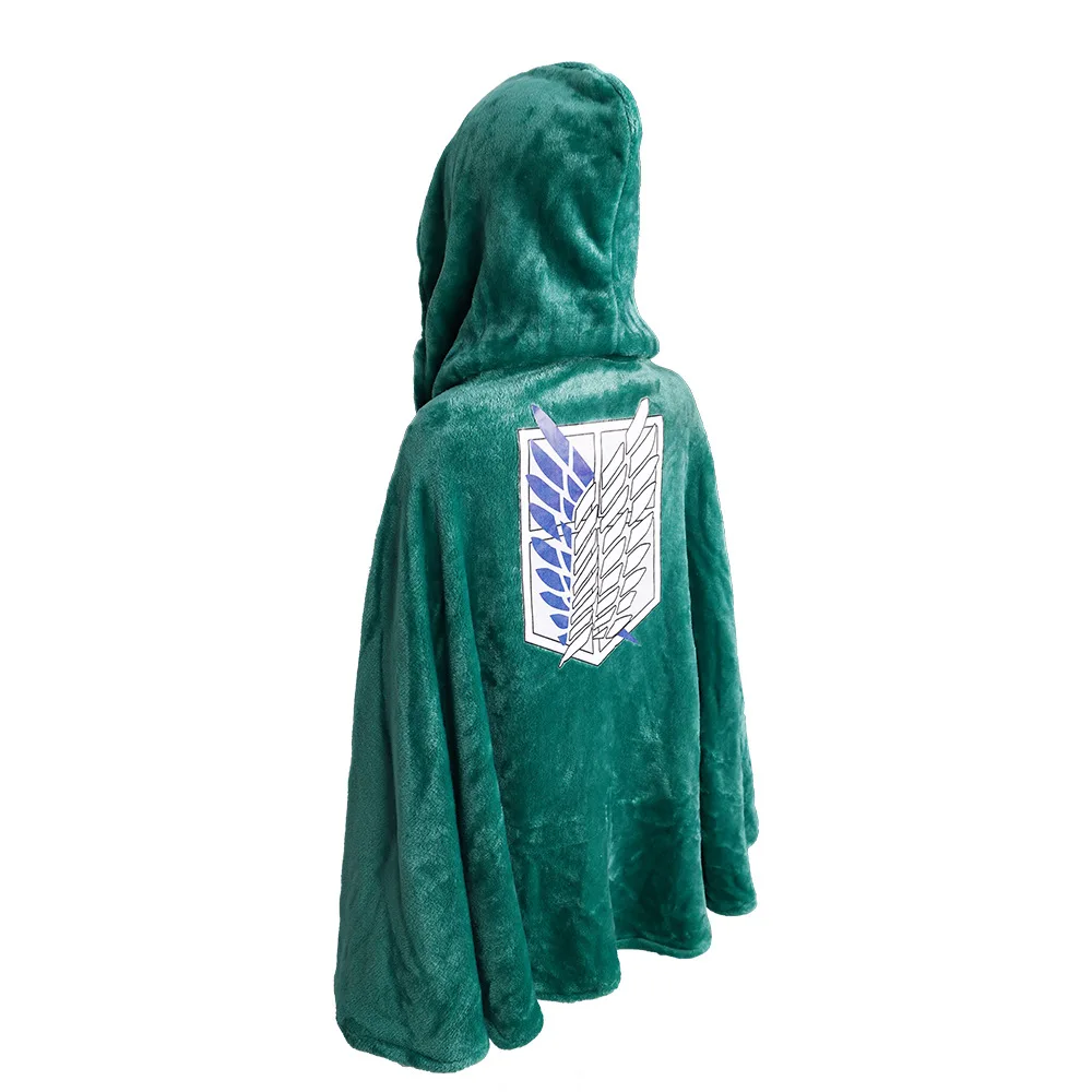 loween Olay Anime Atta on Titan Freedom Wing Mantello Velluto Plu Fem Costume Cosplay Autunno Faion Streetwear