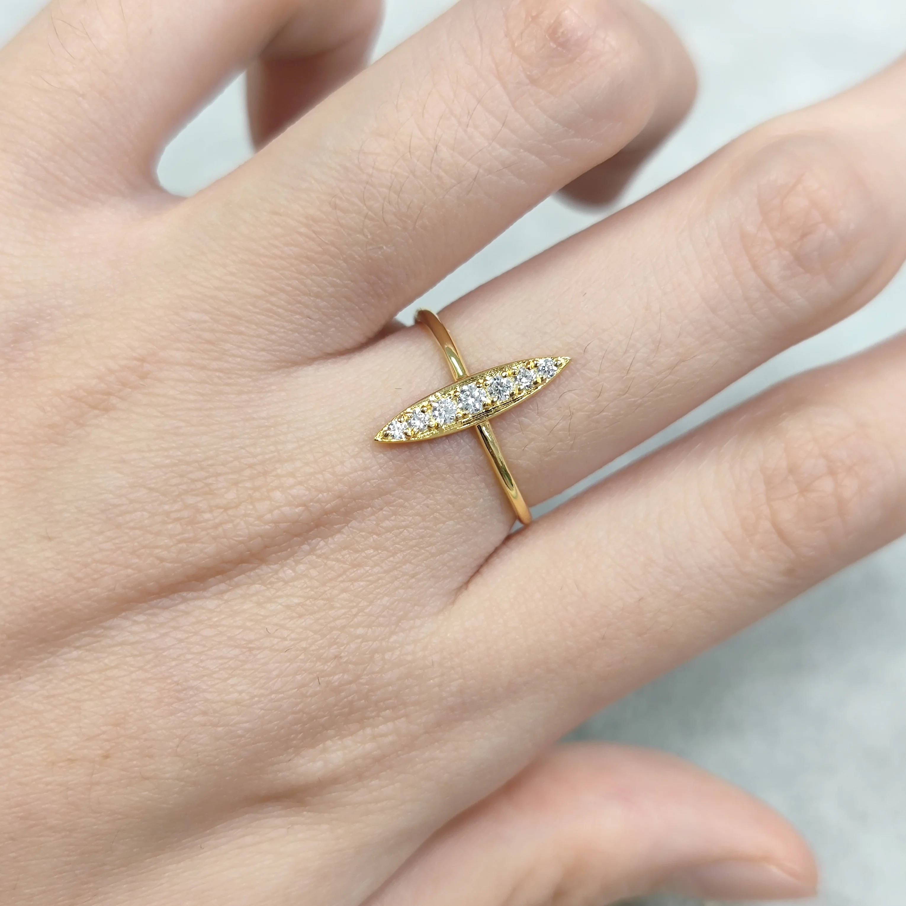 GEM'S BALLET Minimalistische B - Minimalist Ring Stackable recensie en prijs