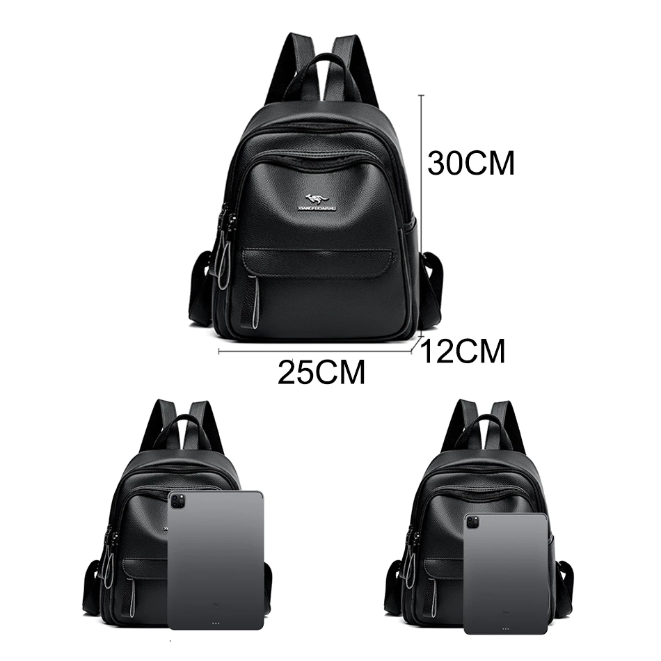 Designer New Fashion Women zaino in pelle 2023 borse da scuola per ragazze adolescenti borsa da viaggio in pelle di alta qualità Mochila Feminina