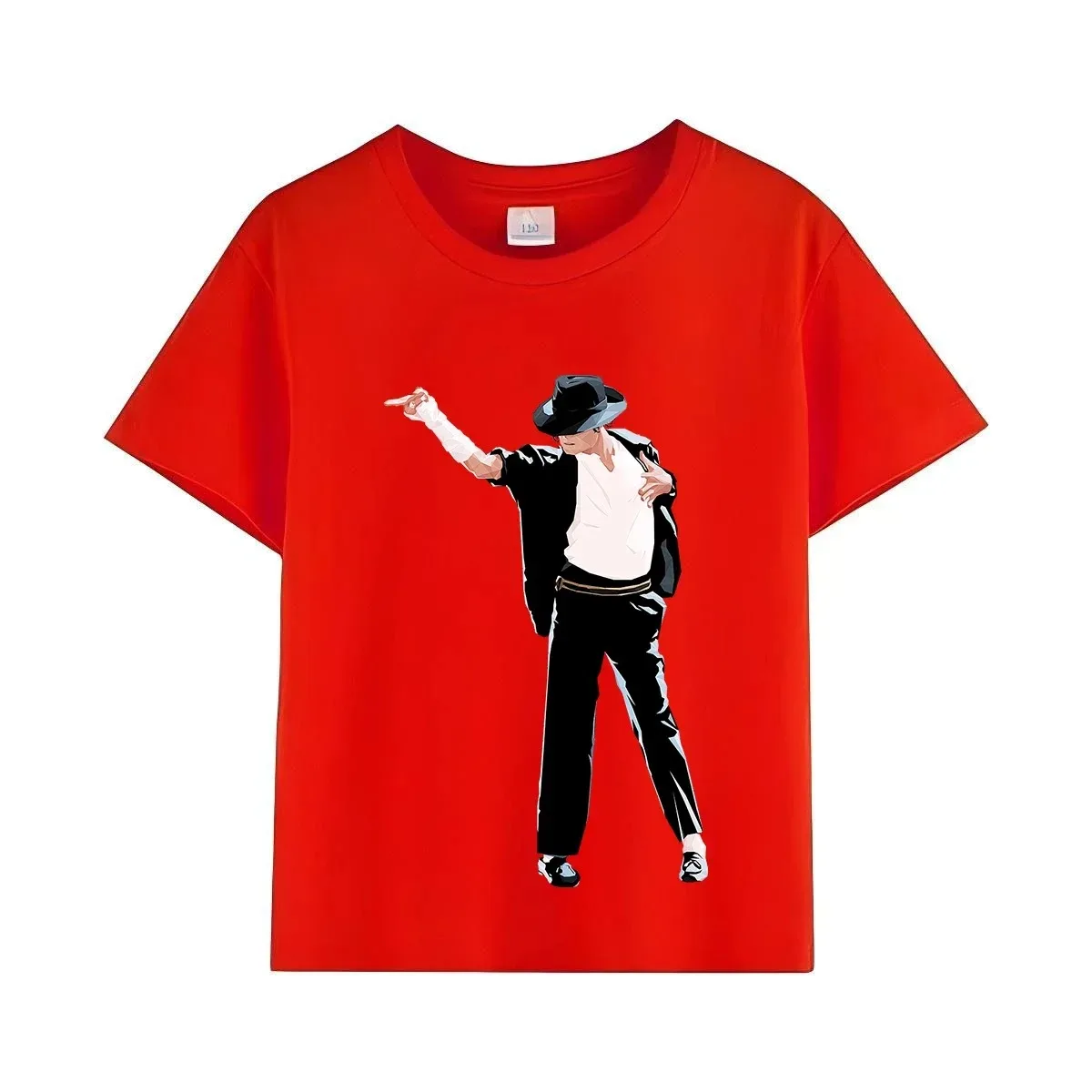 Michael Jackson Rock N Roll T-Shirt für Kinder, modisches Rundhals-Oberteil für Kinder, Sommer-Freizeitkleidung für Babys, Jungen/Mädchen – Detail 9
