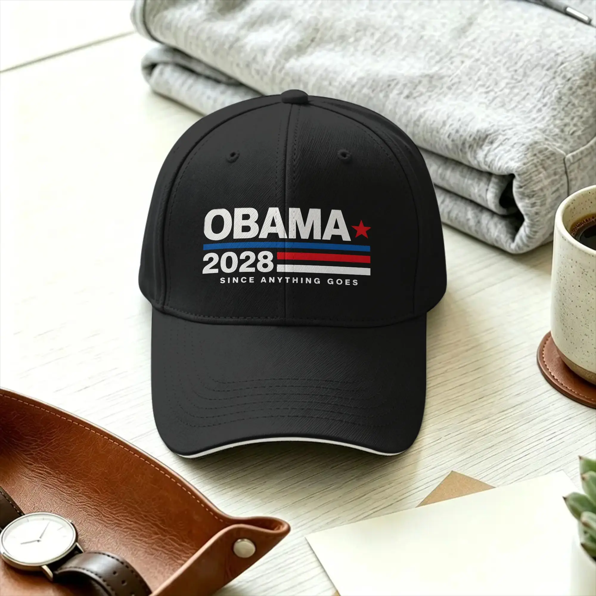 Obama 2028 Since Rules Don't Exist Anymore Casual Baseball Cap Rock Trucker Hat Summer Hot Sale Men Street Style Baseball Caps