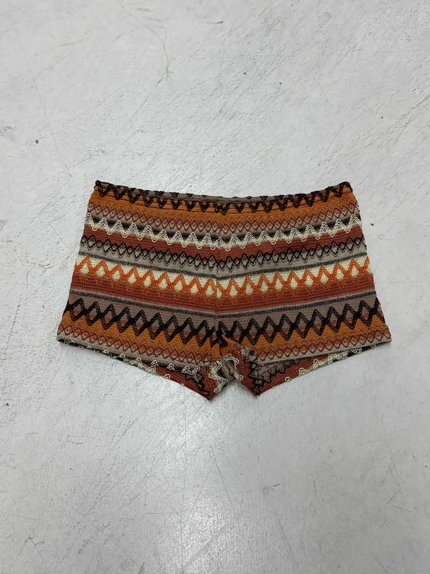 Europa e Stati Uniti nuova estate da donna vacanza al mare stile strisce di colore contrasto Spice Girls pantaloncini attillati da donna