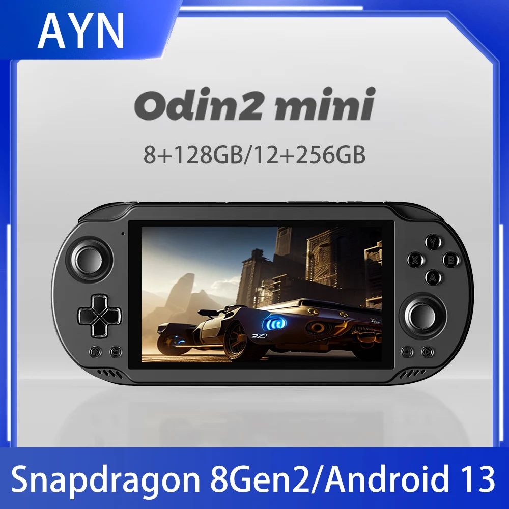 2024 New AYN Odin 2 Mini Handheld Odin2mini LED 5 Inch Touch Screen 5000mAh Battery Android 13 System 8gen2WiFi