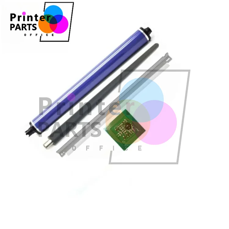 DC250 Color Drum Chip+Cleaning Blade+OPC Drum+PCR Charge Roller used for Xerox DC 240 242 250 252 260 WC 7655 7665 7675 Oem：013R