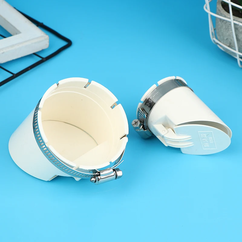Picture 5: 50-160mm Drainage Pipe Floor Drains White Strainer Plug With Clamp PVC Anti Backflow Anti Odor Valve Sewer Hair Filter