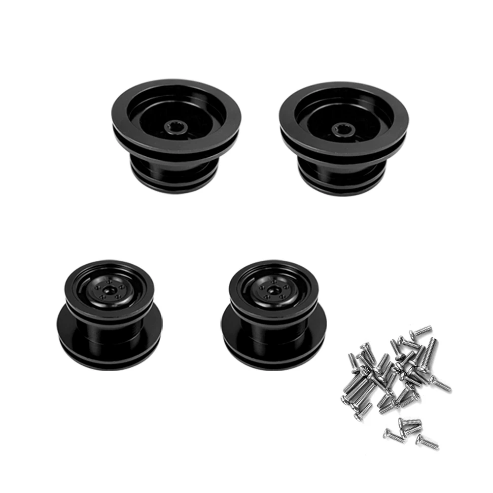 4Pcs Metal Wheel Hub Wheels Rim Upgrade Tires for RC Car 1/12 MN99S D90 D91 MN45 45K 90K 91K 96 99 99A RC Car Spare Parts