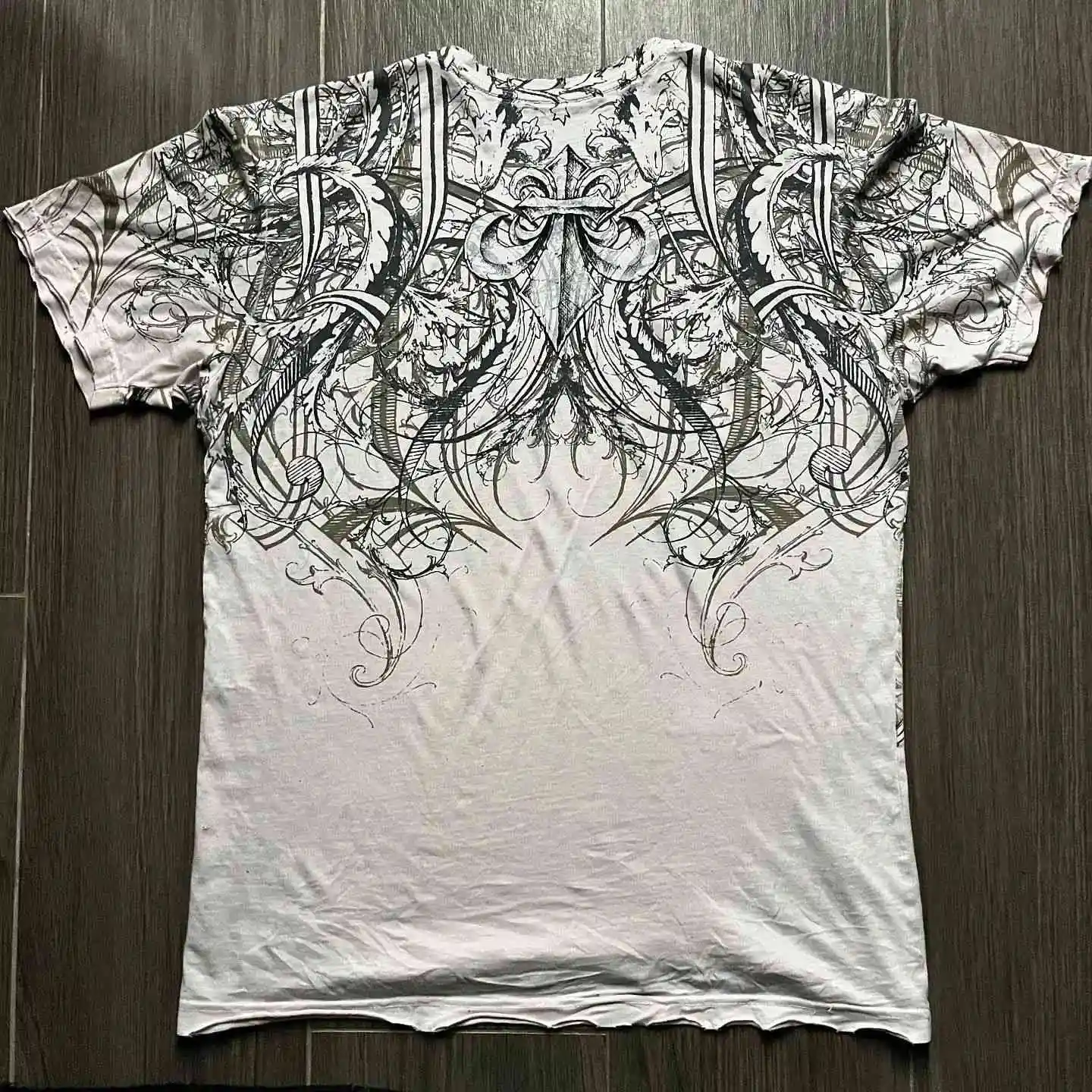 

90s fliction Hip Hop Skull Print T-irts Men's Streetwear Seven Sve Autumn Faion Casual Unbranded Men's Top