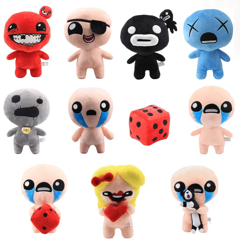 

10-30cm The Binding of Isaac Plush Toy Doll Afterbirth Rebirth Game Cartoon ISAAC Plush Soft Stuffed Toys Children Kids Gifts