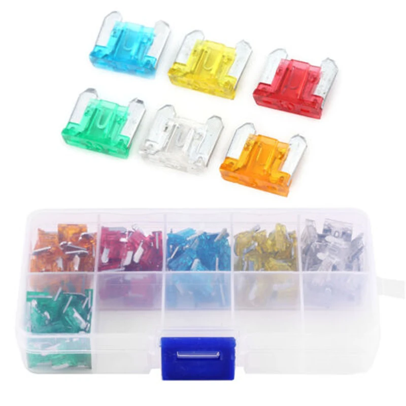 120pcs 5-30A Auto Car Truck Micro Mini Blade Fuse for Box Block Fuse Replacement Fuses