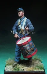 1/35 Scale Resin Soldier Figure Model Kit History Military Drummer Soldier Hobby Miniatures Unassembled Unpainted Free Shipping