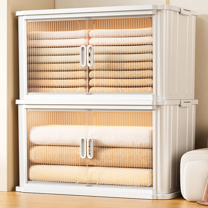 home-folding-storage-cabinet-home-plastic-snack-and-beverage-storage-cabinet-enlarged-and-thickened-clothing-storage-cabinet