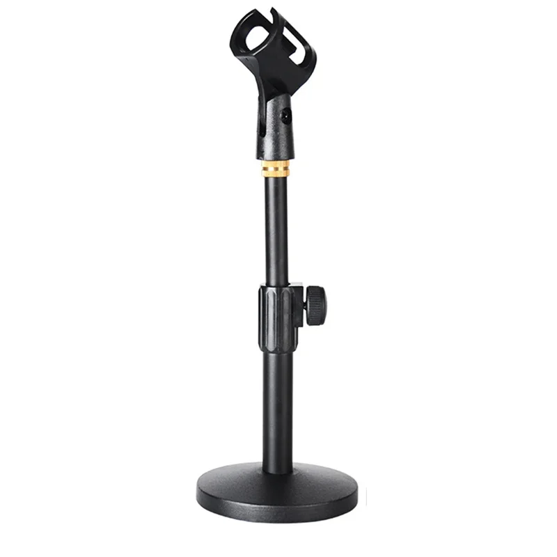 Microphone Stand Desktop Adjustable Lifting and Weighting Disc Base Shockproof Network Live Broadcast Mic Stand Accessories