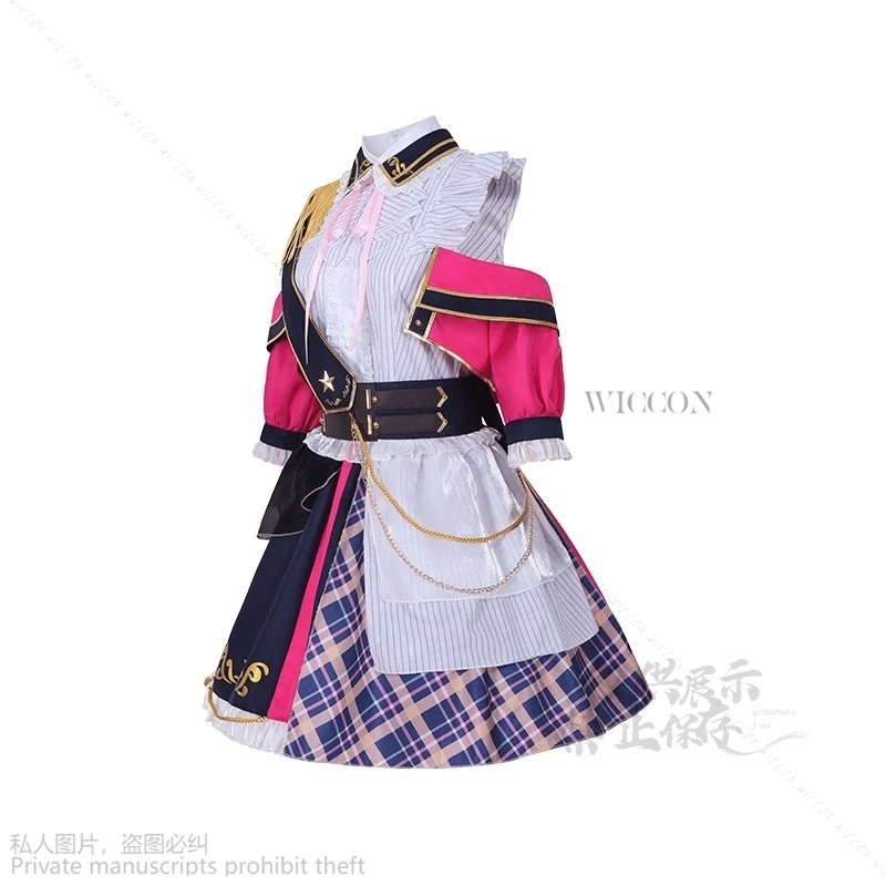 Anime Ruby Hoshino Oshi No Ko Kostium Cosplay Peruka Stage Uniform Rubii Cos Halloween Party Lolita Dress Idol Fancy Cosplay Women