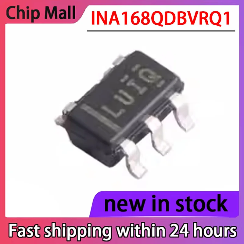 1PCS INA168QDBVRQ1 SOT-23-5 Silk Screen LUIQ NEW Current Monitoring Regulator in Stock