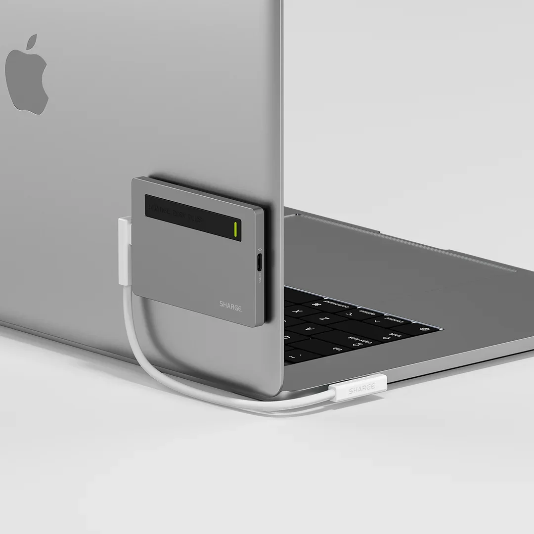 SHARGE L-shaped (Data & Charging) USB C to USB C Cable, 10Gbps Data Transfer 240W , 90 Degree Type C Cable for Disk Plus