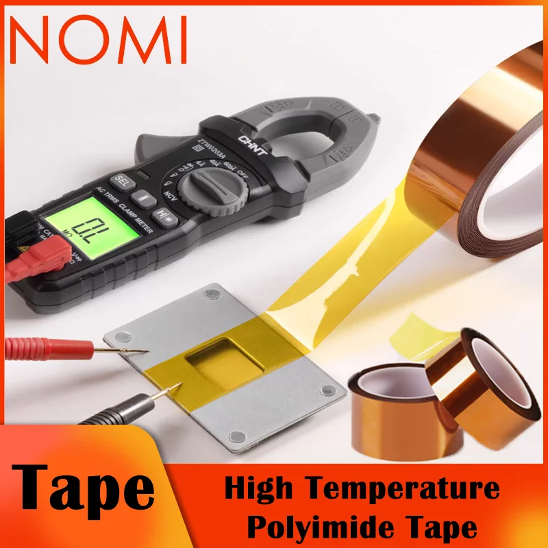 

1-10pcs High Temp Polyimide Adhesive BGA Tape 5-100mm Heat Resistant Insulating Tape Circuit Board Masking Electronics