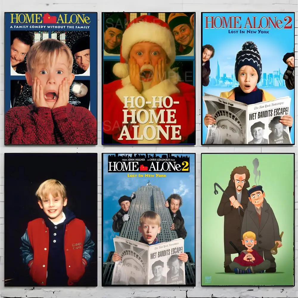 comedy christmas film H-Home Alone Poster Premium Decor Art & Gift for Household Lounge Home Ornaments