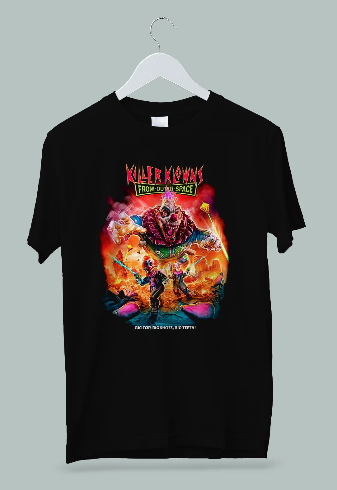 Killer Klowns From Outer Space Big Top, Big Shoes, Big Teeth! T-Shirt S-2XL