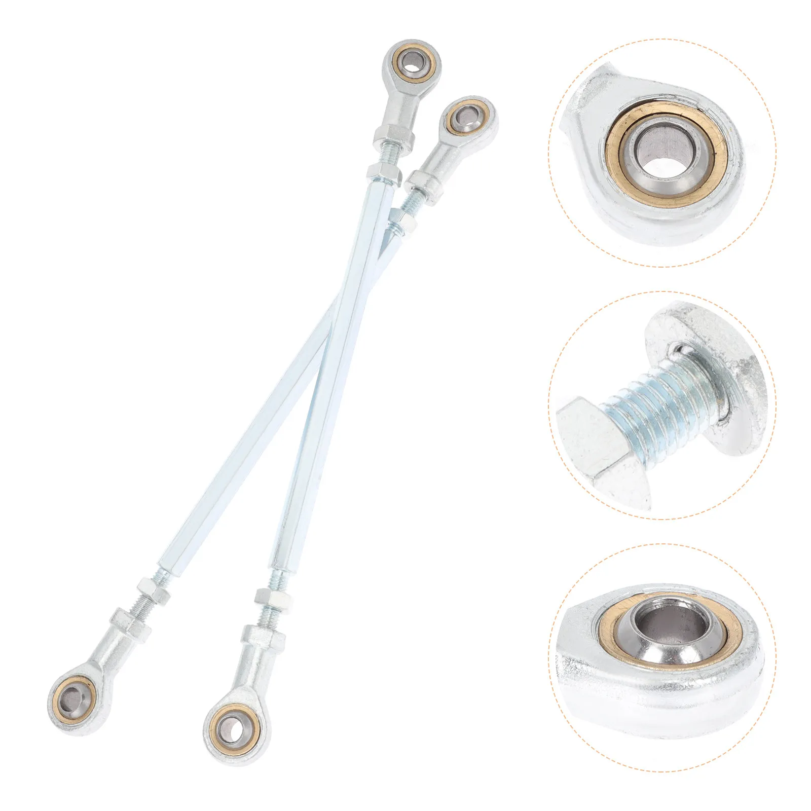 

2 шт. Наконечники рулевых тяг из прочной нержавеющей стали, запчасти для ремонта, совместимые с квадроциклами, картингами, аксессуары для рулевого штока