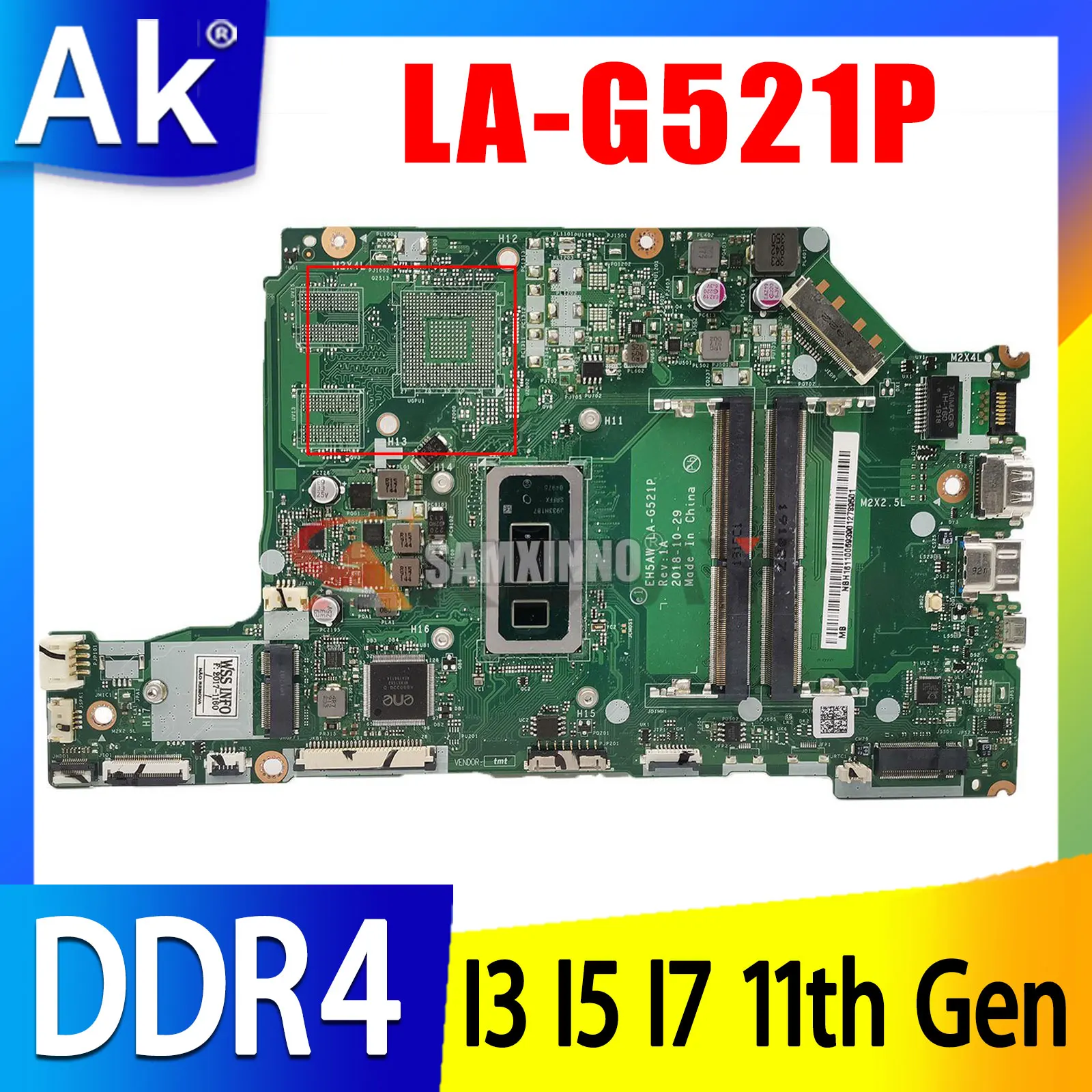 

For Lenovo 300-11IBR 300S-11IBR Motherboard FLEX3-1130 N3050/N3060 2GB 64G-SSD FLex3-1130 Mainboard 100% Tested OK