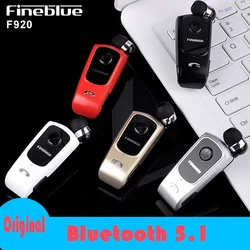 Fineblue F920 Headset Handsfree Blues Auto Bluetooth Lotus Om Telefoon Herinneren Trillingen Dragen Clip Sport Running Oortelefoon 10 uur