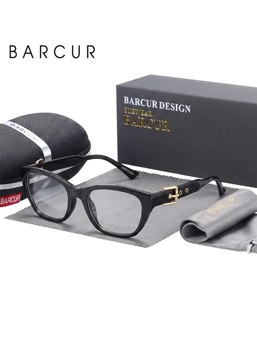 BARCUR Casual And Fashionable Decorative Glasses, Cat Eye Frames, Matching Accessories, Perfect Gifts