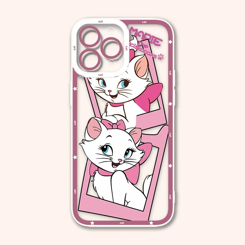 ديزني كارتون جميل ماري القط قضية الهاتف آيفون 17 الهواء 15 14 13 12 11 برو ماكس 16 15 14 زائد للصدمات لينة غطاء سيليكون