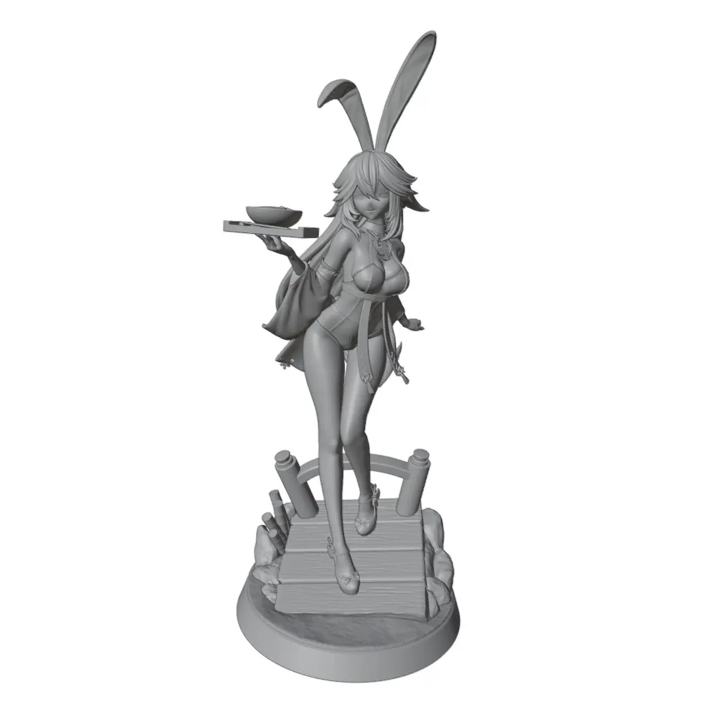 Miniatura GK de personaje anime – Figura escala 1/24 sin pintar - imagen 2