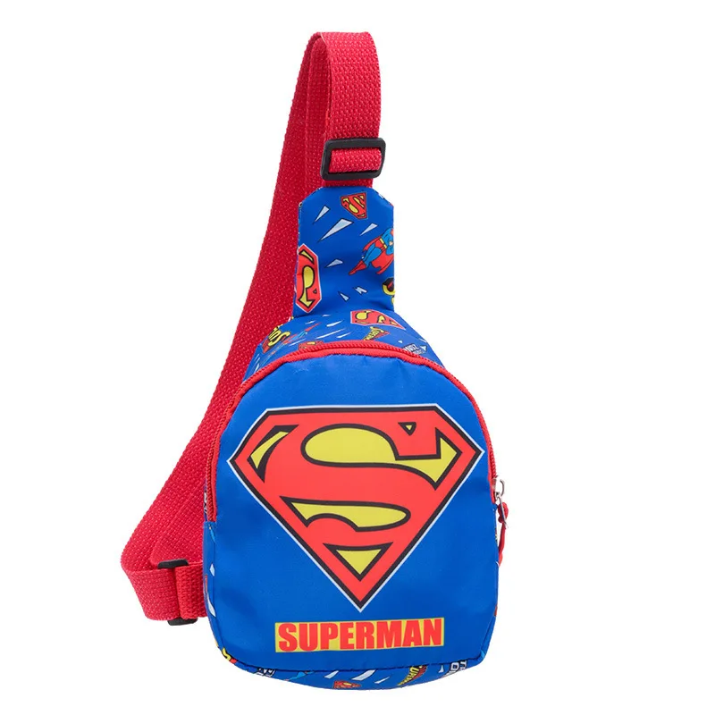 DC Batman Superman Anime Nylon Polyester Cartoon Superhero Shoulder Crossbody Bag Children Backpack Chest Bag Birthday Gifts