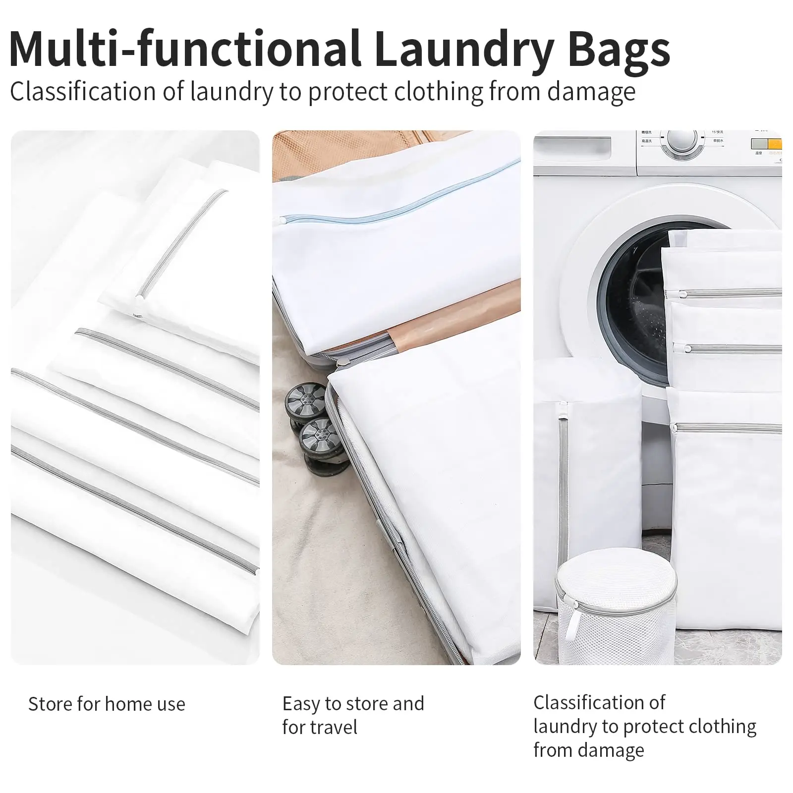 Laundry Bag Washing Machines Dirty Laundry Basket Travel Bra Shoes Mesh Organizer Storage Underwear Anti-deformation Clothes