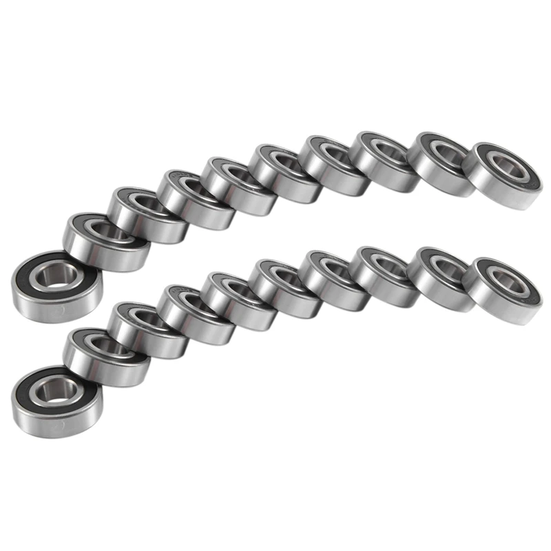 

20PCS 6203-RS Ball Bearing Set - Bearing Steel And Double Rubber Sealed Miniature Deep Groove Ball Bearing Kit (17X40x12mm)