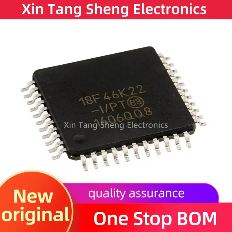 New original PIC18F46K22-I/PT 18F46K22 TQFP64 microcontroller -MCU chip