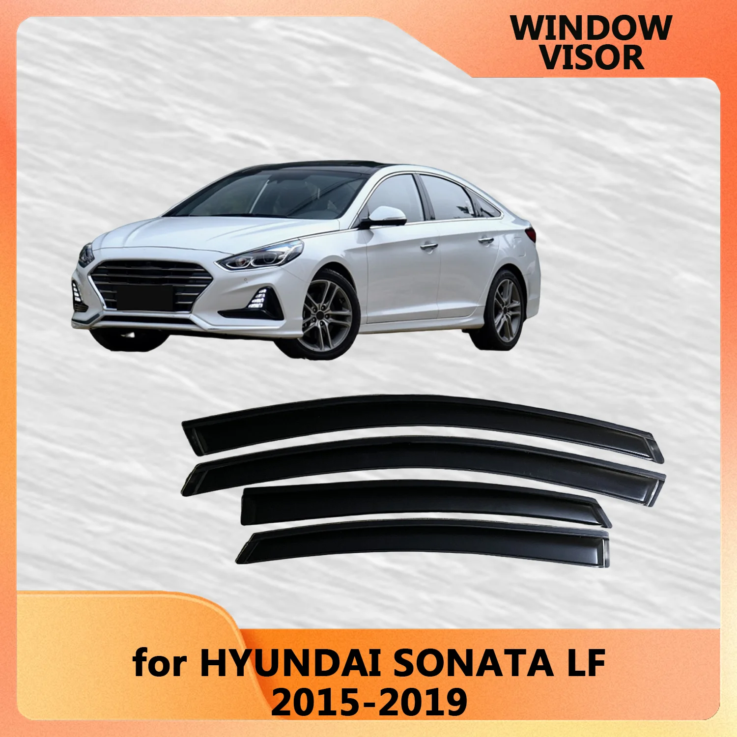 

Для Hyundai SONATA LF 2015 2016 2017 2018 2019, ветрозащитные дефлекторы, защита от дождя, дверной козырек, вентиляционные шторы, оконный козырек
