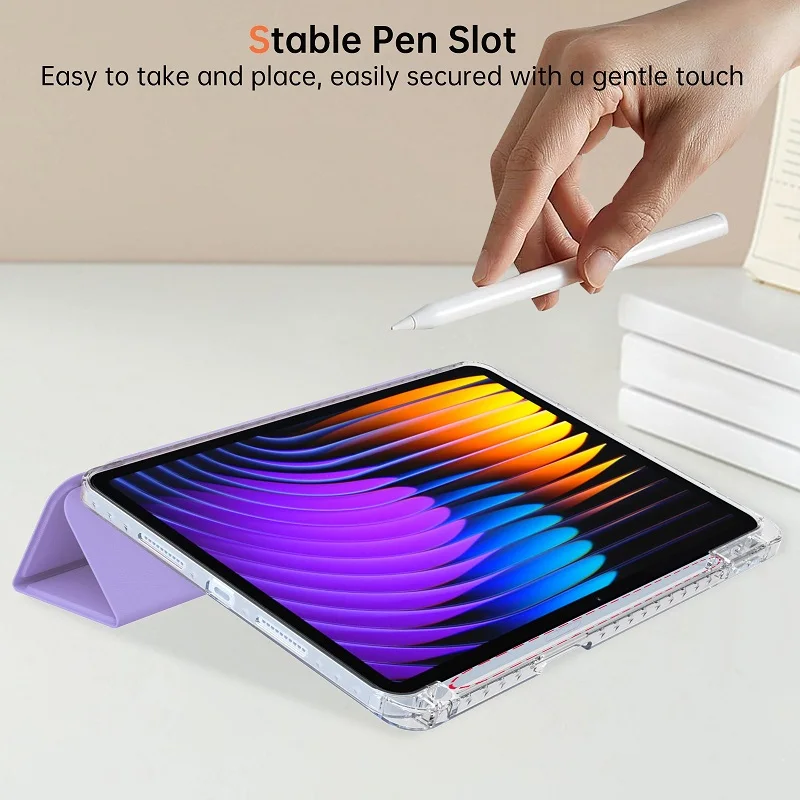 Für Redmi Pad 2 Pro 12.1 SE 9.7 11 8.7 K Flip Standhülle Xiaomi Mipad 5 6 7 8 9 Pro 11.2 11 7s 8.8 Tablet mit Auto-Schlaf-Abdeckung – Detail 8