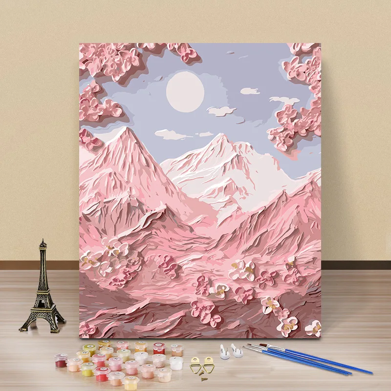 

5422041 Digital oil painting living room decorative painting sofa background wall hanging painting