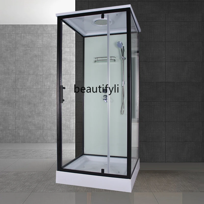 

Household integral shower room bathroom integrated bathroom tempered glass, bath room partition